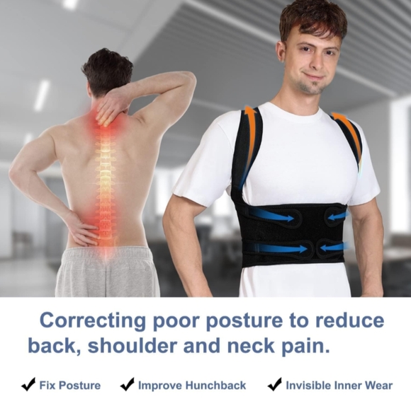 Adjustable Back Brace Posture Corrector For Men & Women - Picture 5 of 10